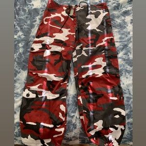 Low-Rise Camo Pants